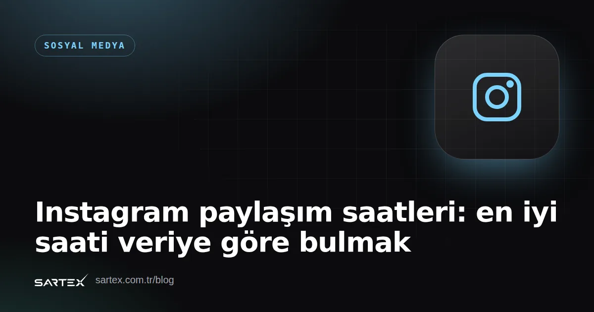 Instagram paylaşım saatleri: en iyi saati veriye göre bulmak